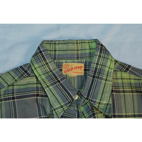 vintage Gold Star Sanforized plaid shirt - Picture 2 of 7